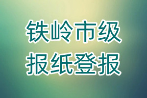 鐵嶺市級報紙登報