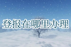 登報(bào)在哪里辦理